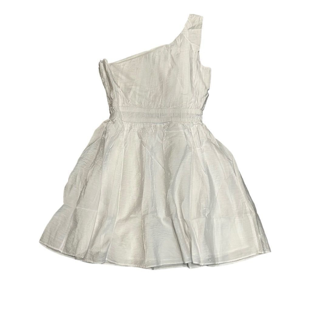 French Connection White One Shoulder Summer Dress Size 0 - Picture 5 of 11